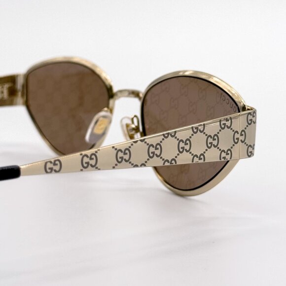 NEW GUCCI SUNGLASSES GOLD WOMEN CAT EYE EYEWEAR GUCCI GG1853S 003 main image 4